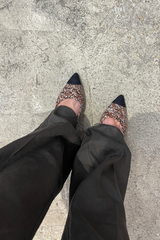 INES - Amambaih braided pointed-toe mules