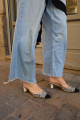 INES - Amambaih braided pointed-toe mules