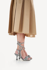 IRENE MACRAMÉ - MACRAMÉ HEEL SANDALS