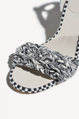 IRENE MACRAMÉ - MACRAMÉ HEEL SANDALS