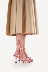 IRENE MACRAMÉ - MACRAMÉ HEEL SANDALS