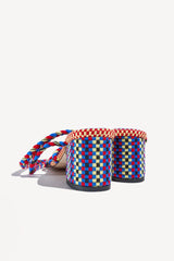ISABELA - STRAPPY COTTON SANDALS