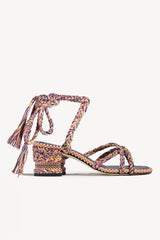 ISABEL - Strappy Cotton Sandals