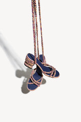 ISABEL - Strappy Cotton Sandals