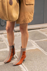 MONICA - Amambaih fabric ankle boots