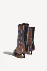 VEGA - POINTED-TOE KITTEN-HEEL ANKLE BOOTS