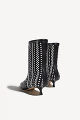 VEGA - POINTED-TOE KITTEN-HEEL ANKLE BOOTS