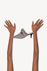 BLANCA - Amambaih-motif fabric mules