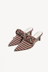 BLANCA - Amambaih-motif fabric mules