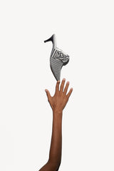 BLANCA - Amambaih-motif fabric mules