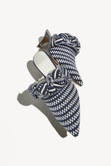 BLANCA - Amambaih-motif fabric mules