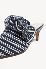 BLANCA - Amambaih-motif fabric mules