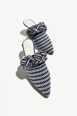 BLANCA - Amambaih-motif fabric mules