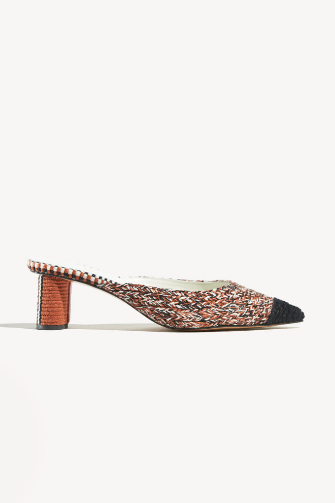 INES - Amambaih braided pointed-toe mules