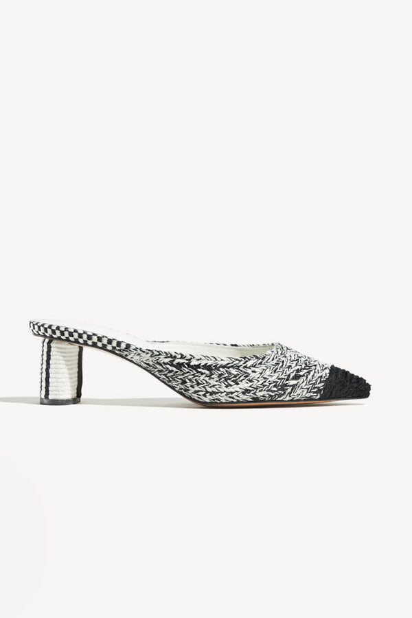 INES - Amambaih braided pointed-toe mules