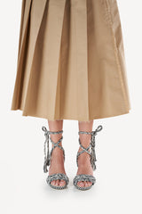 IRENE  MACRAMÉ - MACRAMÉ HEEL SANDALS