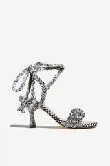 IRENE  MACRAMÉ - MACRAMÉ HEEL SANDALS