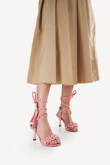 IRENE  MACRAMÉ - MACRAMÉ HEEL SANDALS