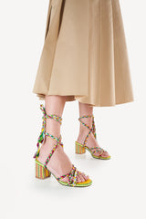 ISABELA - STRAPPY COTTON SANDALS