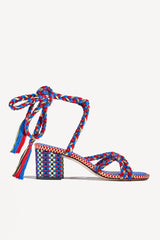 ISABELA - STRAPPY COTTON SANDALS