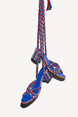 ISABELA - STRAPPY COTTON SANDALS