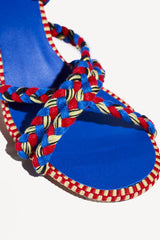 ISABELA - STRAPPY COTTON SANDALS