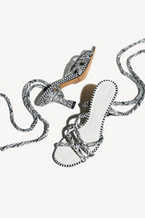 MERCEDES - Strappy Cotton Sanda