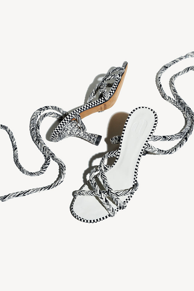 MERCEDES - Strappy Cotton Sanda
