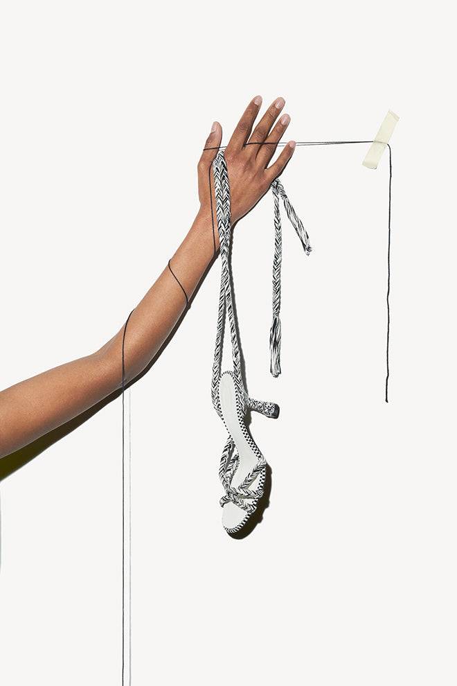 MERCEDES - Strappy Cotton Sanda