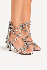 MERCEDES - Strappy Cotton Sanda