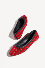 PAZ - ROUND-TOE FLEXIBLE SOLE BALLET FLATS