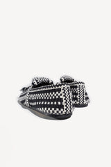 VALERIA - KNOT-DETAIL HANDWOVEN FABRIC LOAFER