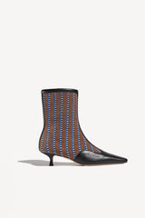 VEGA - POINTED-TOE KITTEN-HEEL ANKLE BOOTS