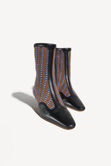 VEGA - POINTED-TOE KITTEN-HEEL ANKLE BOOTS