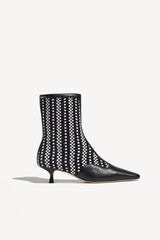 VEGA - POINTED-TOE KITTEN-HEEL ANKLE BOOTS