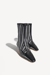 VEGA - POINTED-TOE KITTEN-HEEL ANKLE BOOTS