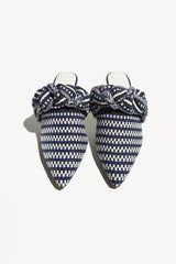 BLANCA - Amambaih-motif fabric mules