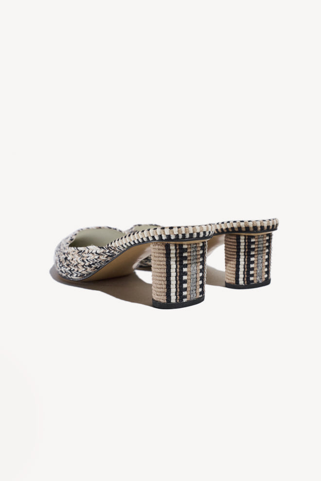 INES - Amambaih braided pointed-toe mules