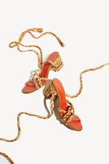 ISABEL - Strappy Cotton Sandals