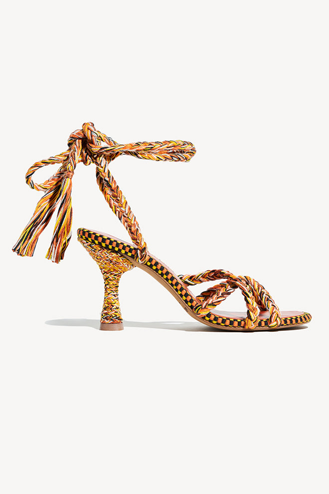 MERCEDES - Strappy Cotton Sanda